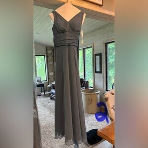 David’s Bridal Slate blue bridesmaids dress! Size 2